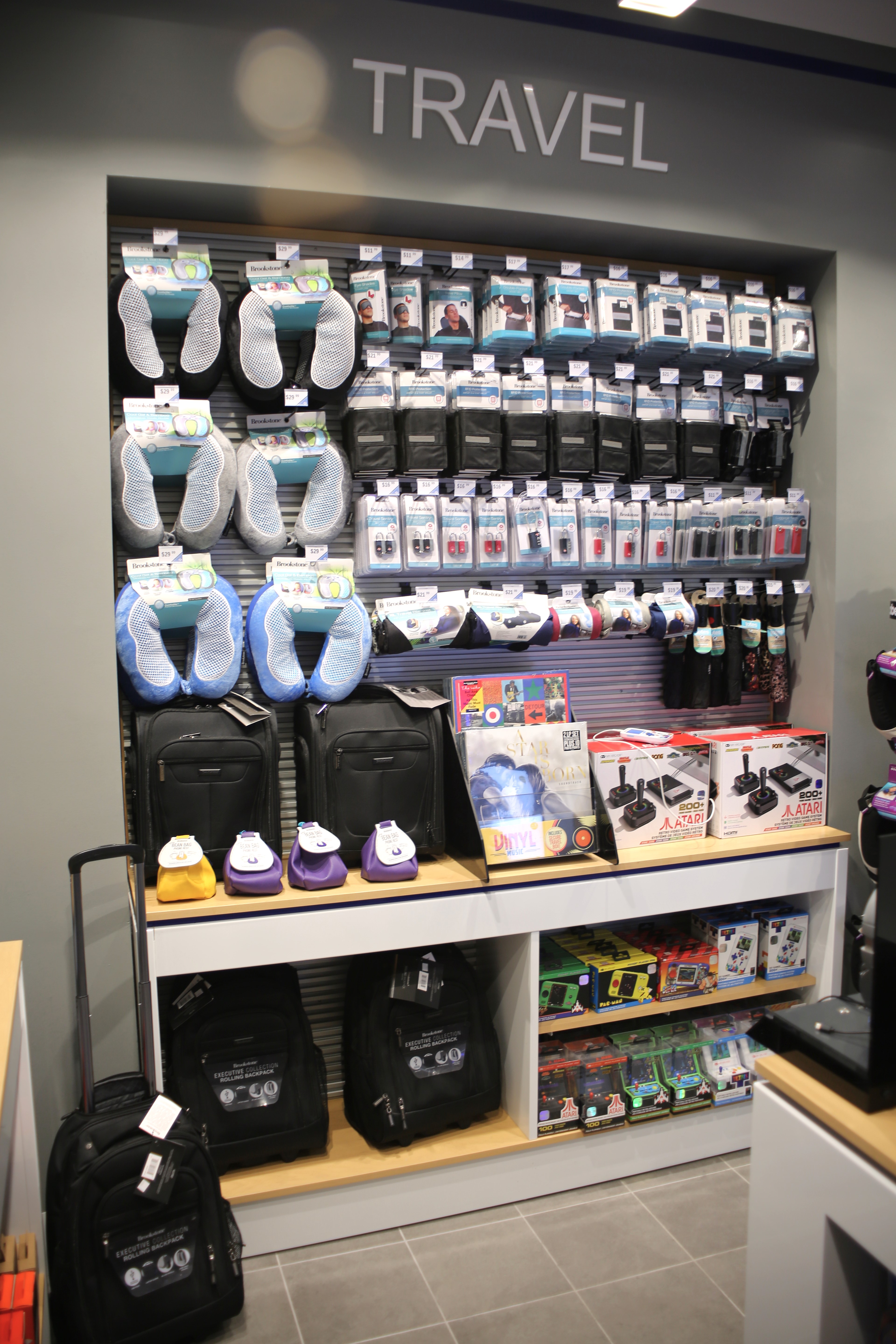 Items at Brookstone in Terminal A