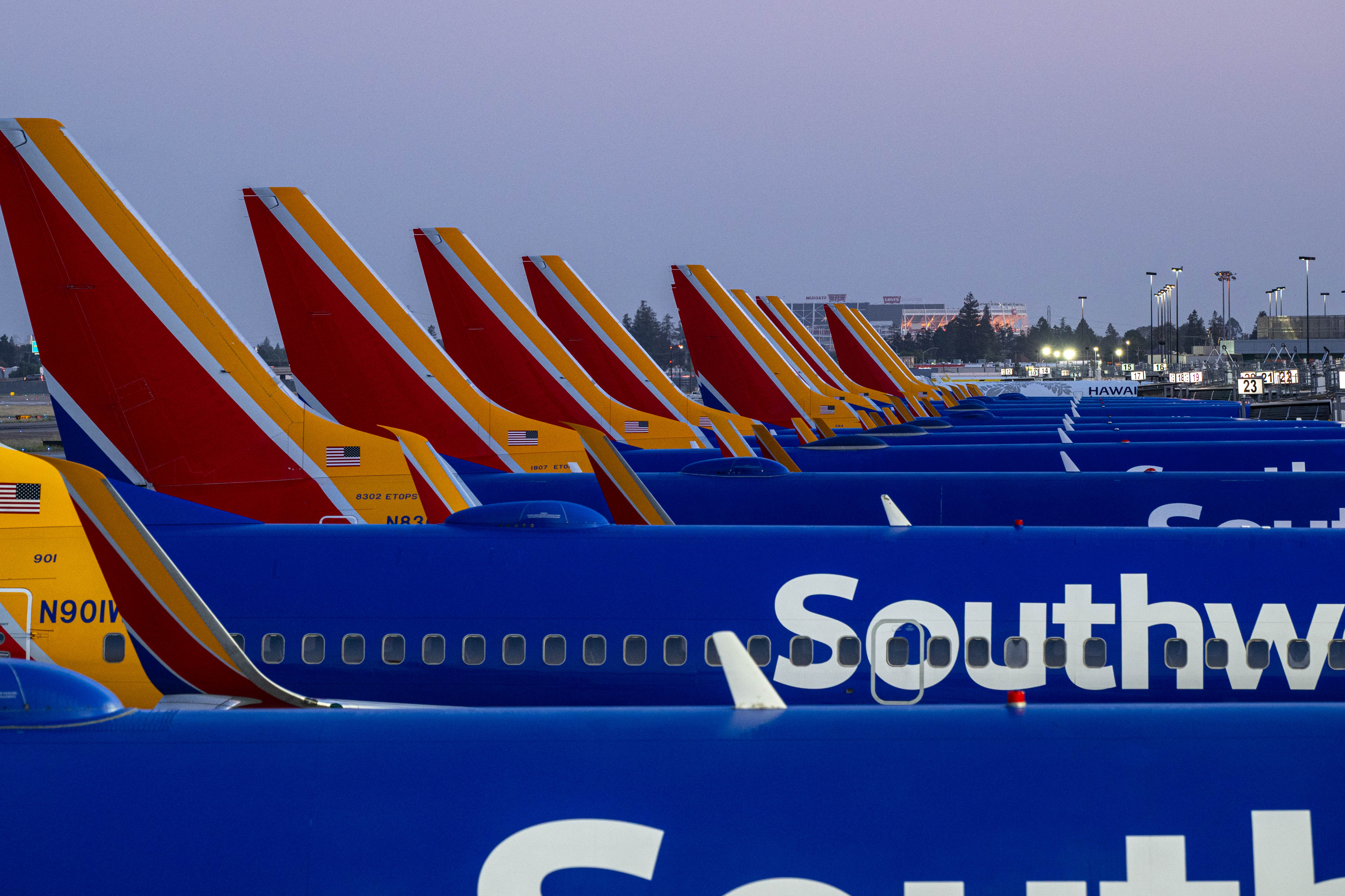 Southwest plane at SJC