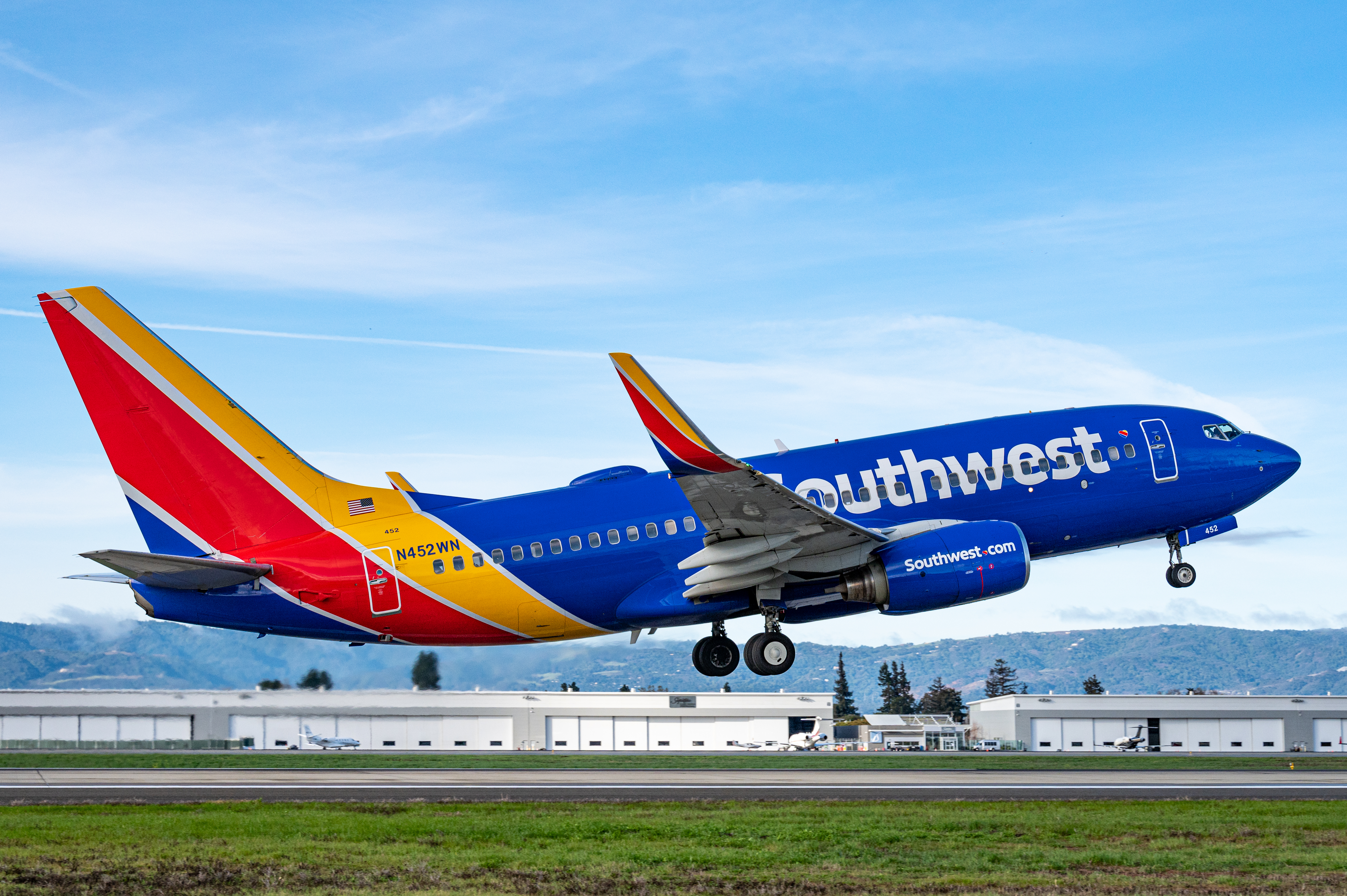 Southwest plane at SJC