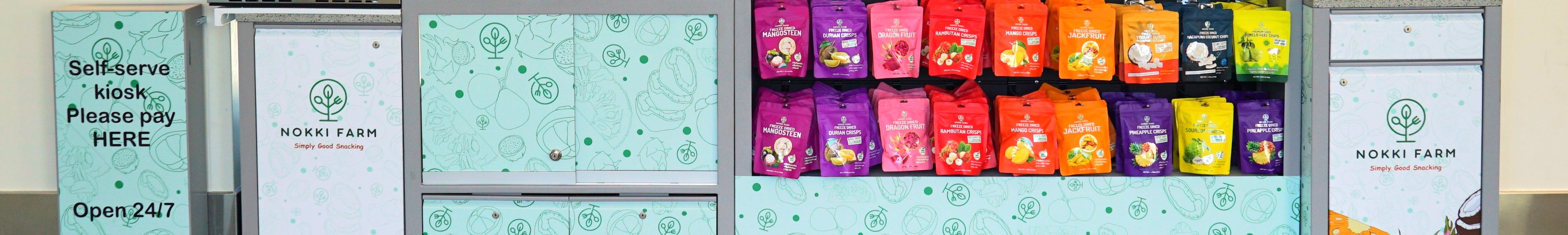 Nokki Farms kiosk hero