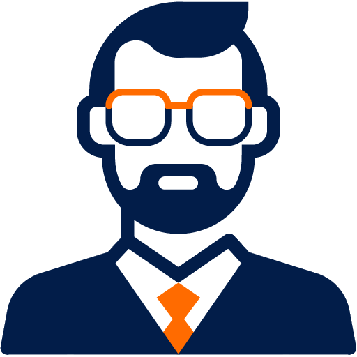 Man with Beard and Glasses