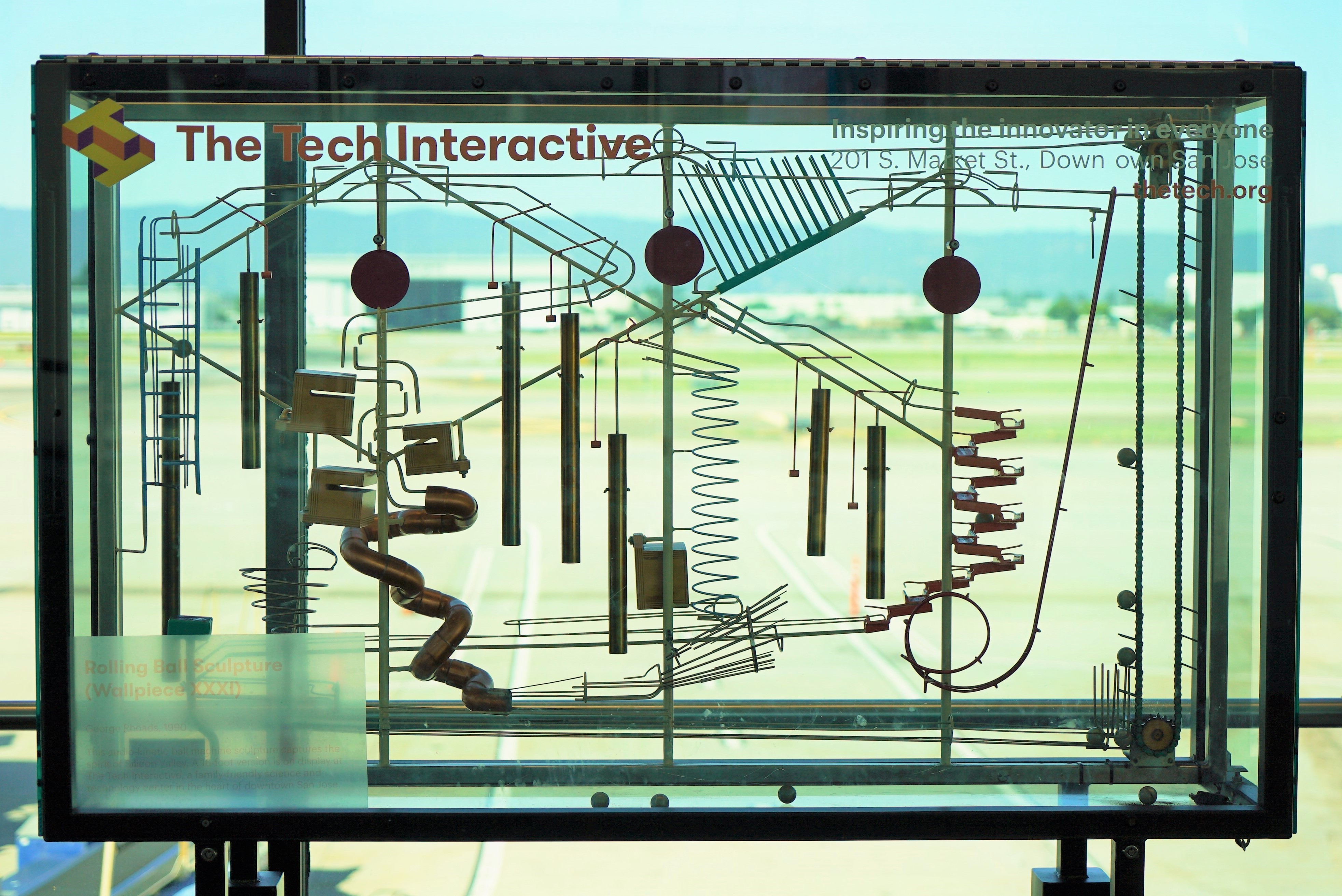 Rolling Ball Sculpture in terminal A