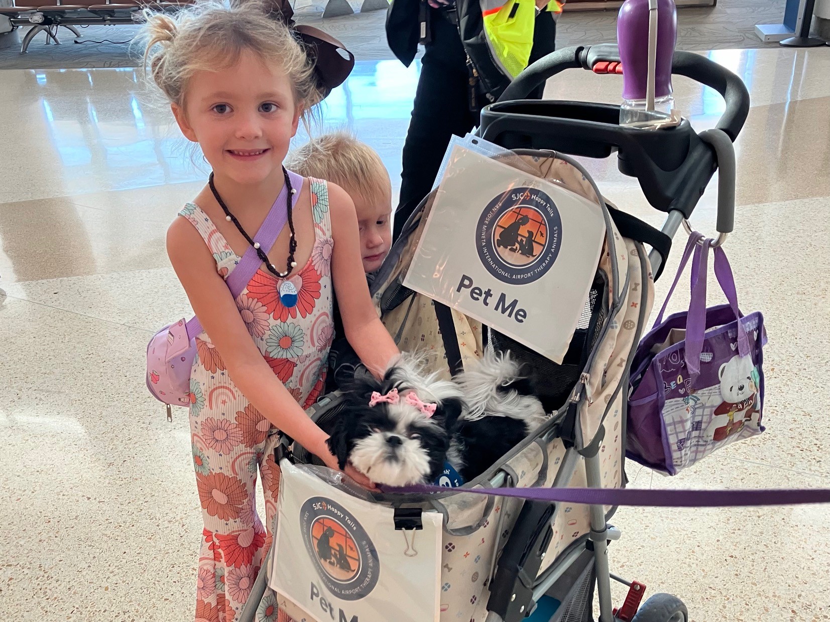 Therapy animal at SJC