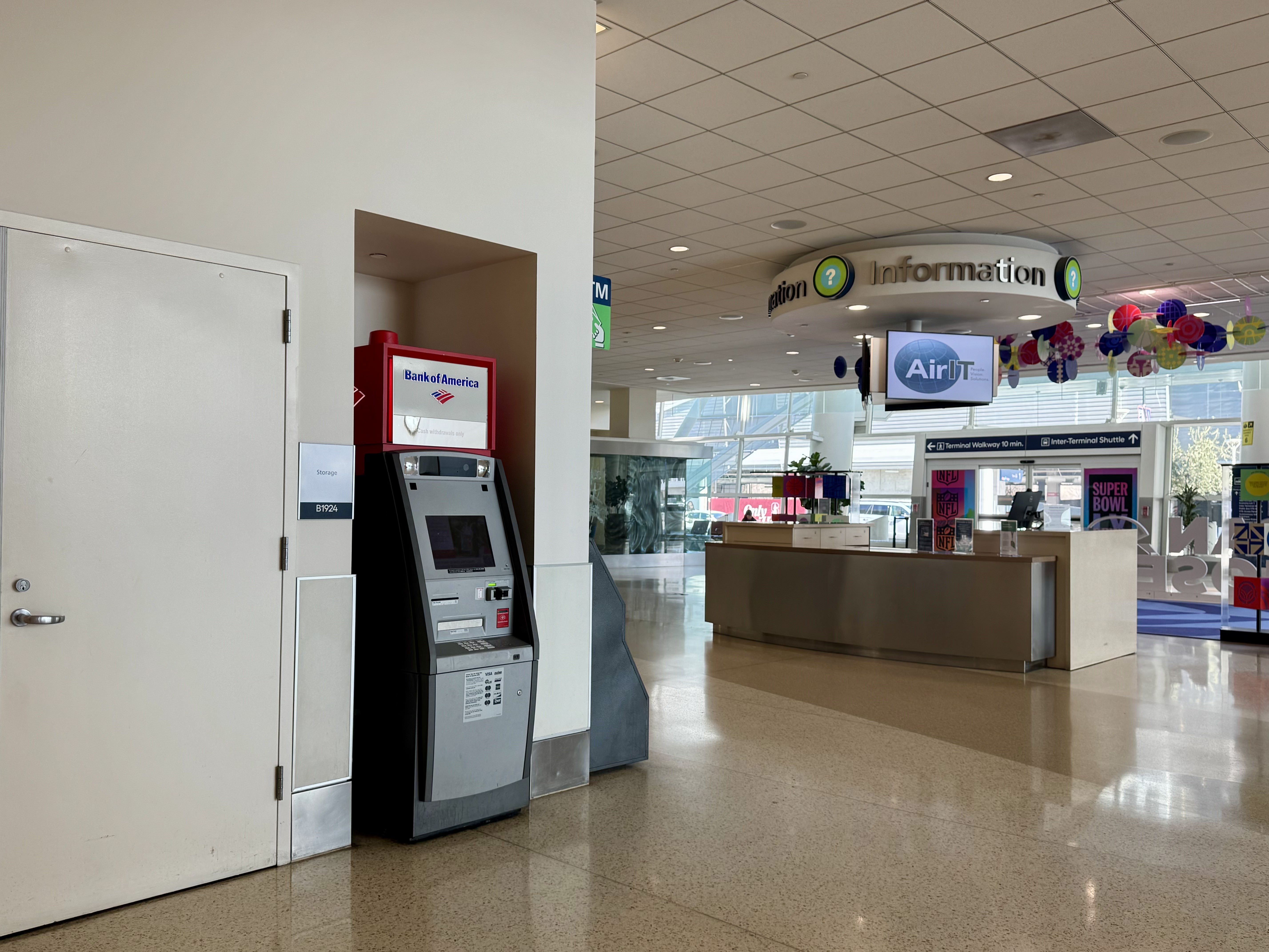 Bank of America ATM Terminal B Baggage Claim