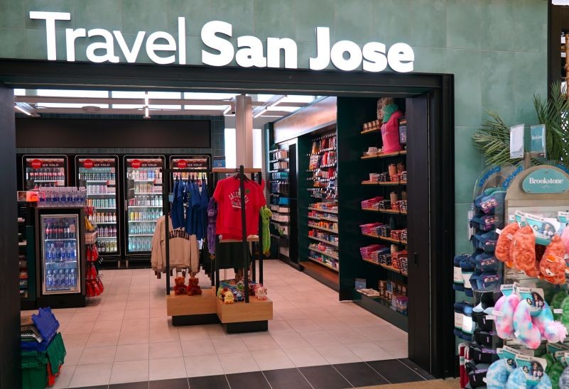 Storefront of Travel San Jose in Terminal B