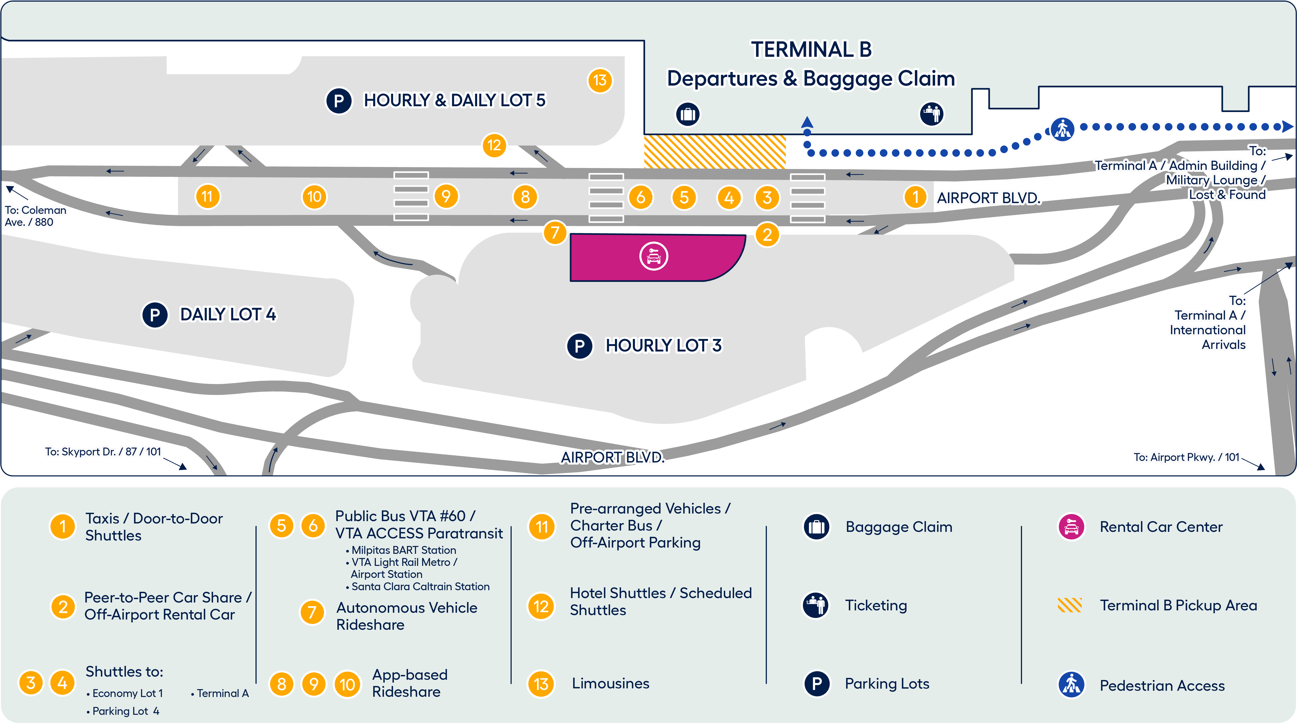 Terminal B GT Maps