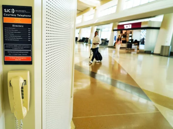 Courtesy Phone at SJC in Terminal B