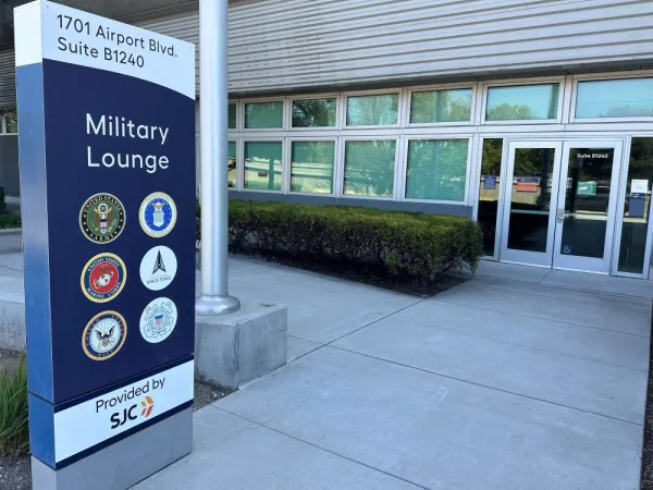 Photo: Military Lounge at SJC