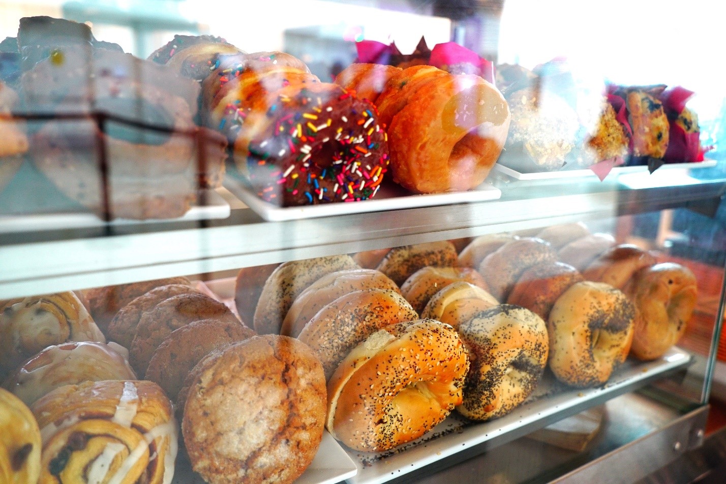 Bagels and donuts from Dunkin;