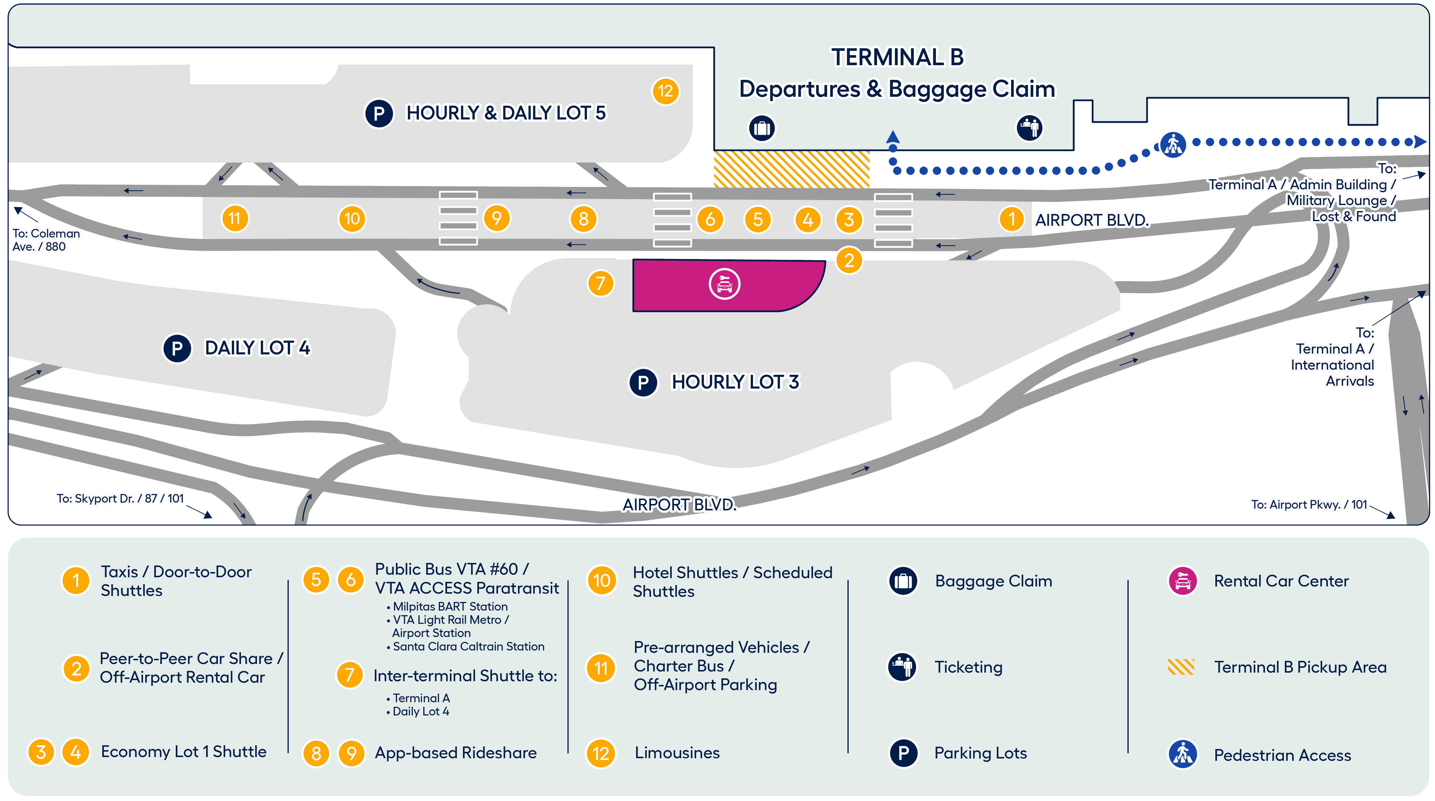 Terminal B GT Maps